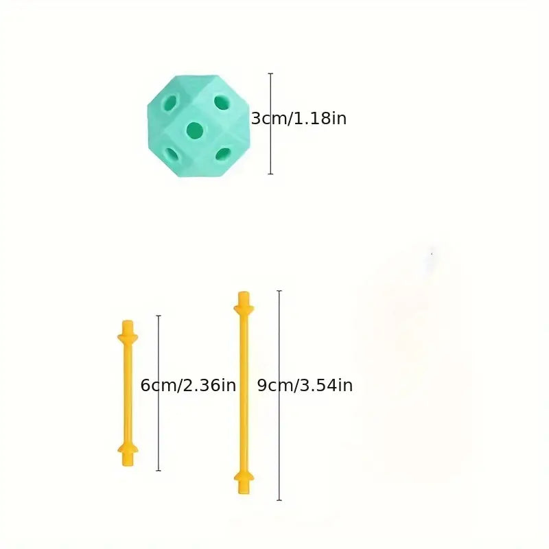 Connect Beads - flexible PVC-perlen - geometrische 3D-bausteine