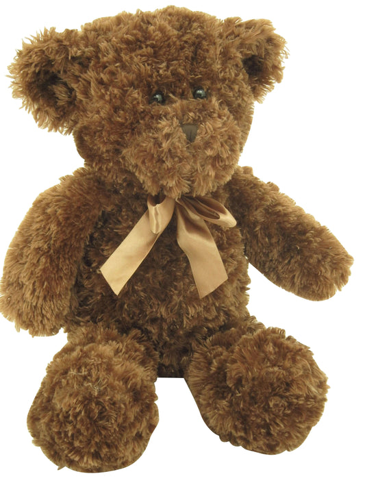 teddybär kuscheltier schlenkerbär - lockiger teddy 60cm - chocobraun
