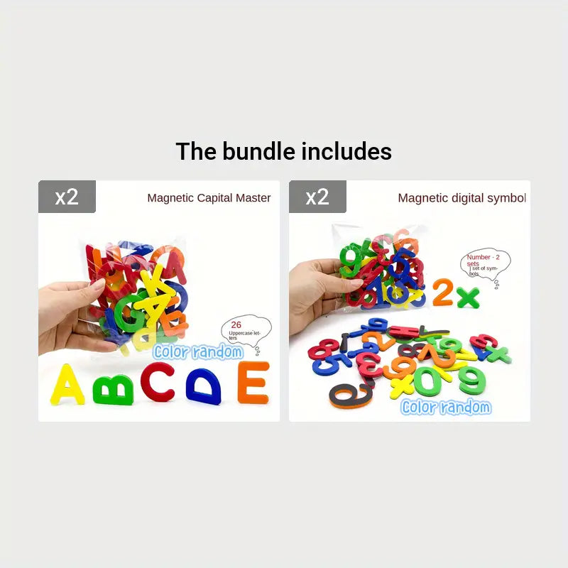 Magnetische Buchstabensticker: Pädagogisches Spielzeug