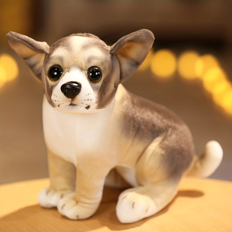 Realistische Hund Plüschfigur
