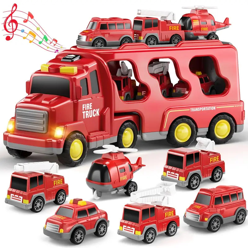 7-teiliges Spielzeugauto-Set mit Friktion