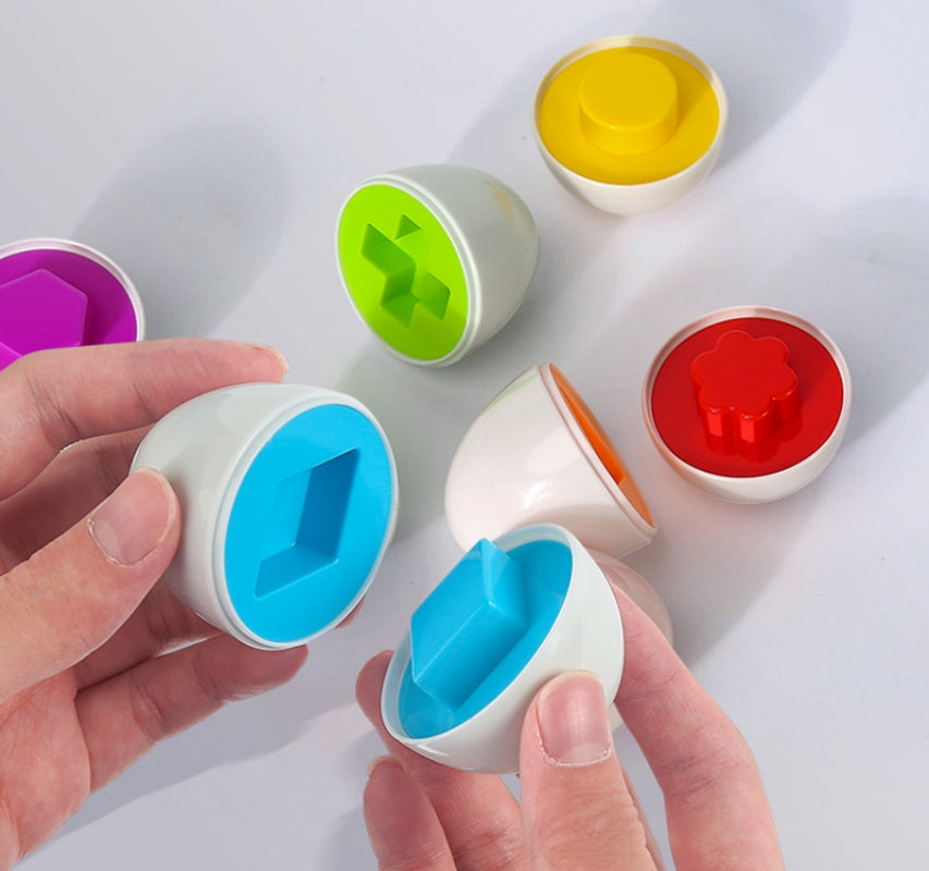 Montessori formen und farben eier
