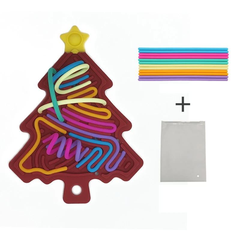 Xmas Tree fidget toy - kompakt, weihnachtlich & lustig - silikon stresslöser weihnachtsbaum