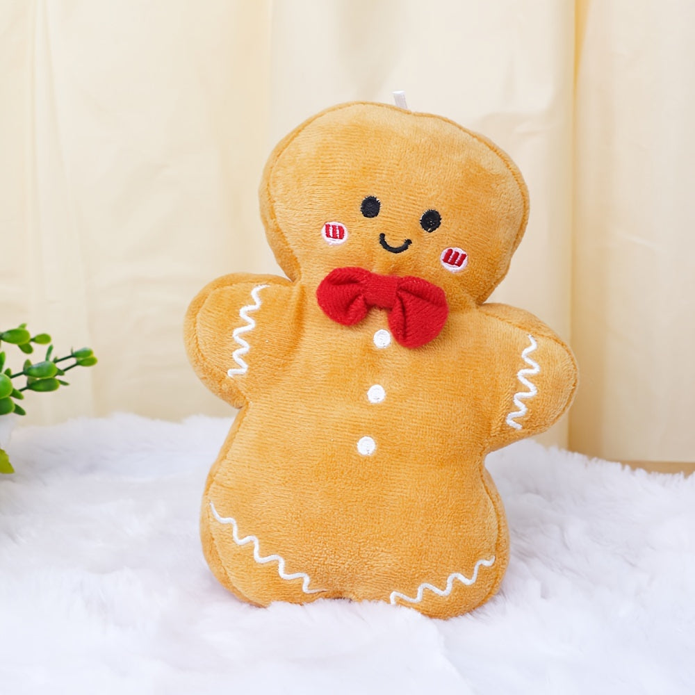 Lebkuchen-Mann Plüschkissen - Perfektes Weihnachtsbaum-Accessoire