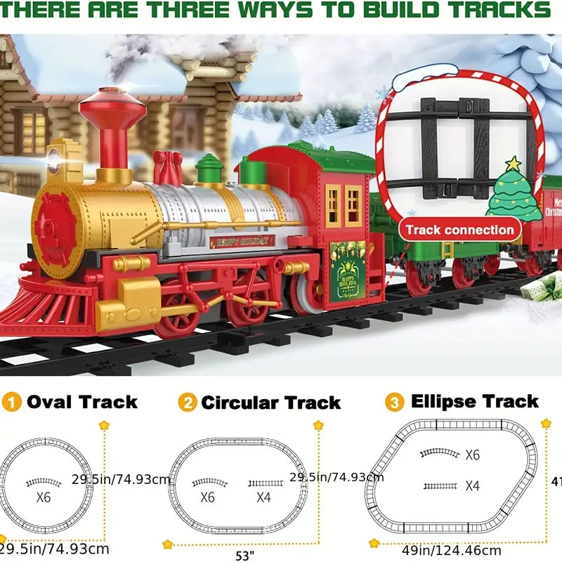 Weihnachtszug um den Baum - Elektrisches Set für Kinder