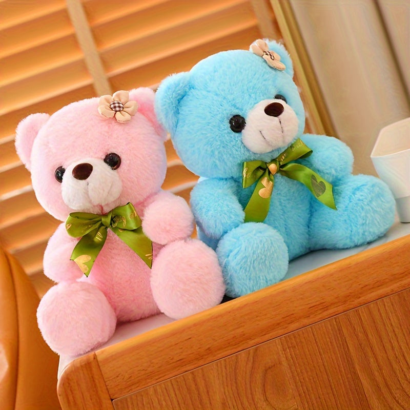 Plüsch-Teddybär mit Blume