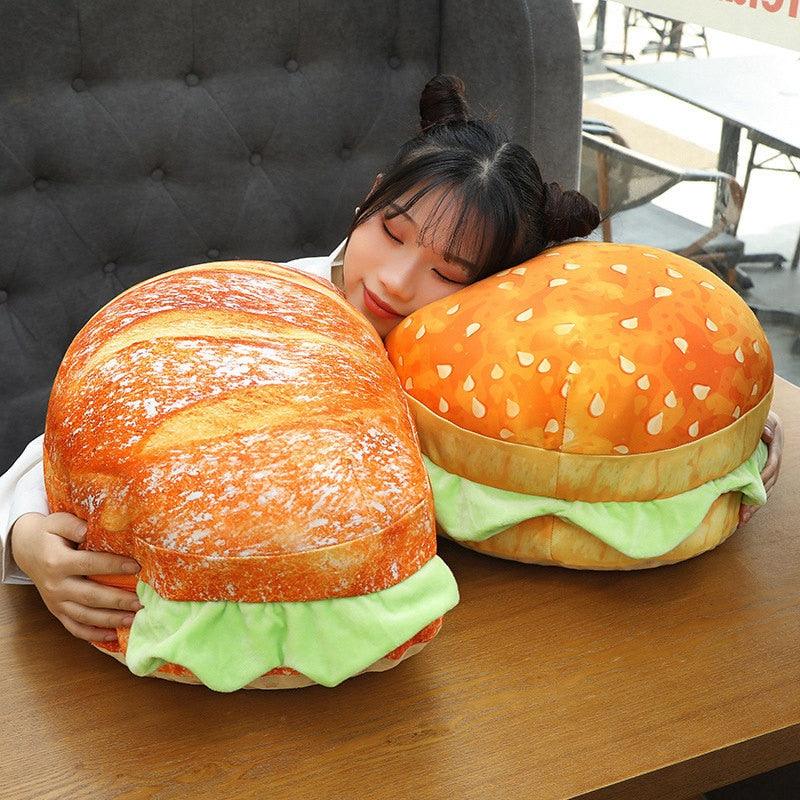 Sandwich und Hamburger Plüsch Sitzkissen Kissen