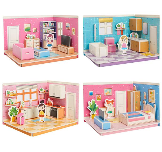 3D Room puzzle - spielen, bauen und gestalten im 3D-stil - zimmer-puzzle