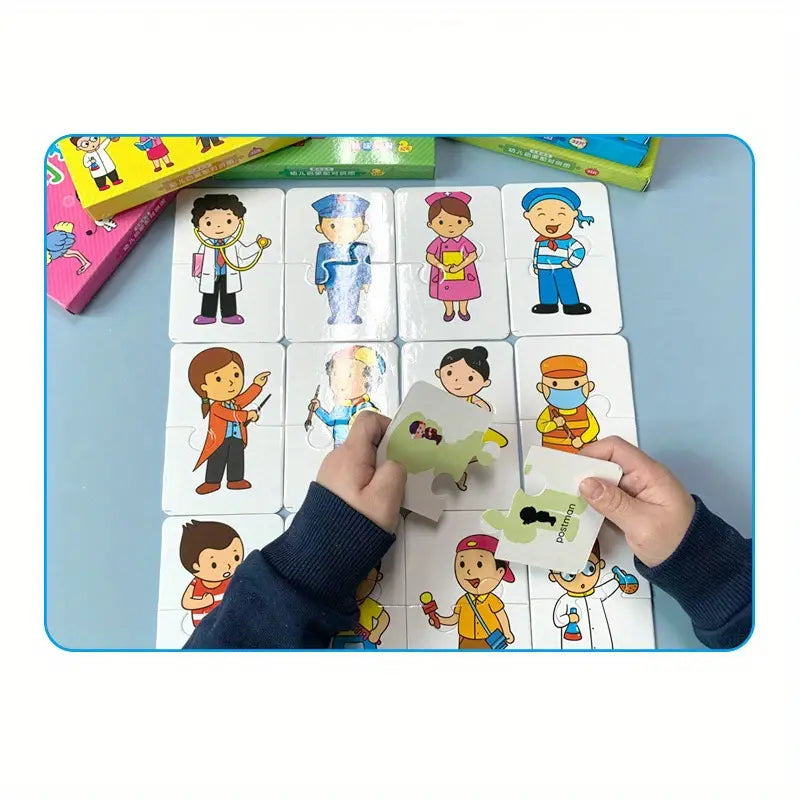 32 Stück/Box Tier-Matching-Puzzle für Babys