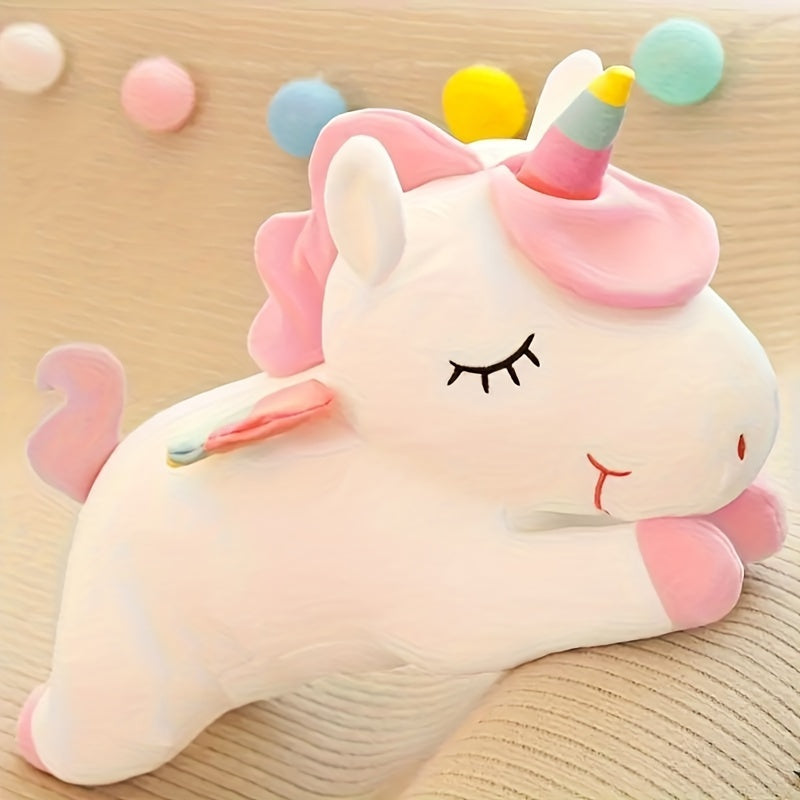 Kuschelweiches Regenbogen-Einhorn Plüsch