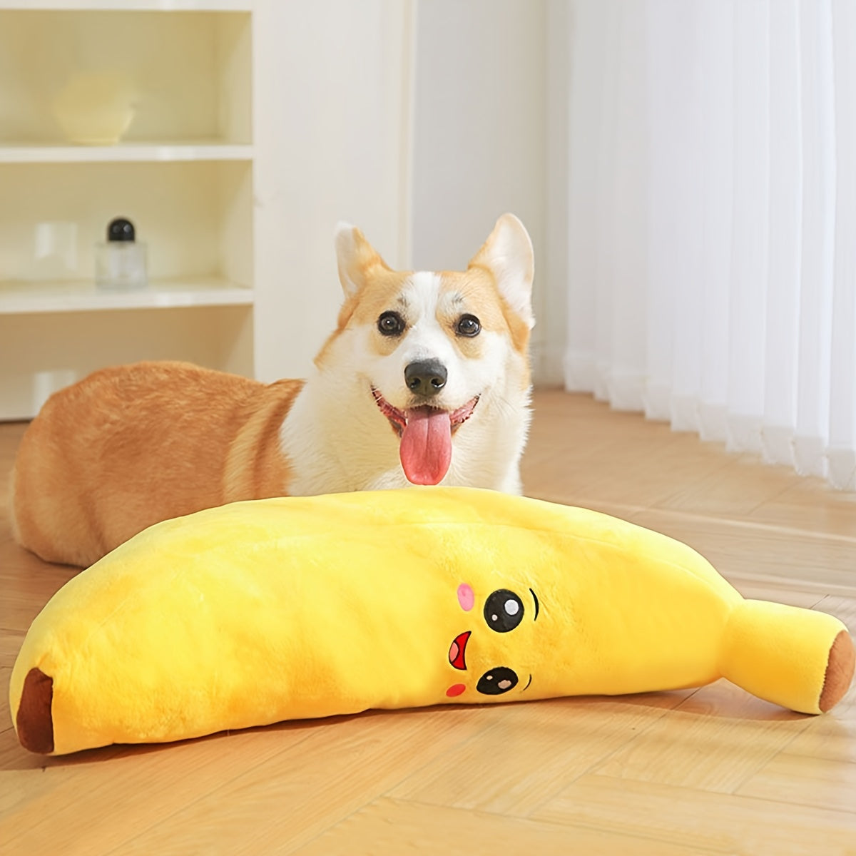 Quitschendes Bananen-Spielzeug für Hunde
