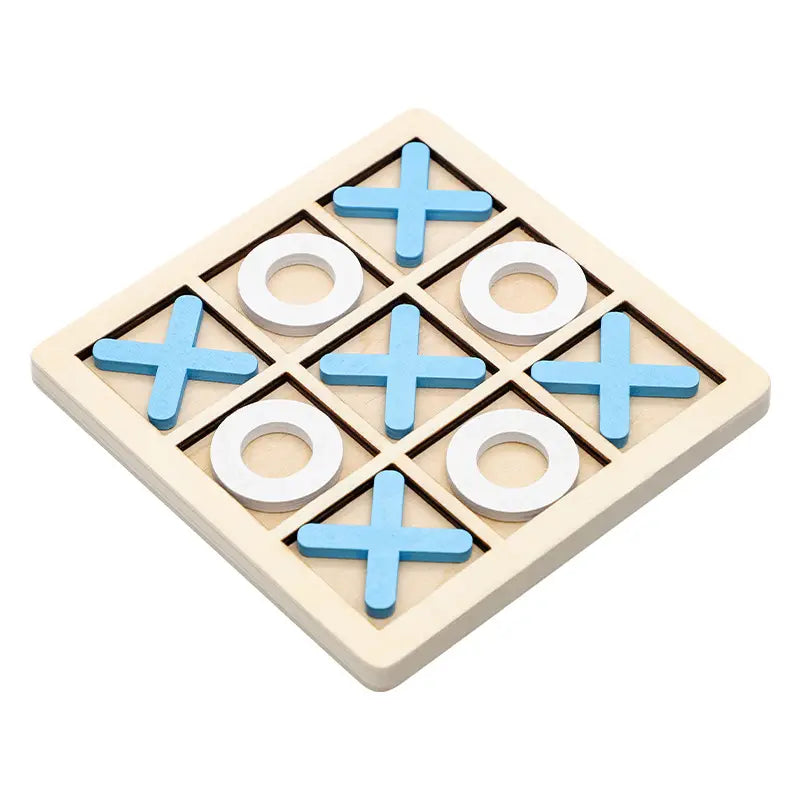 Hochwertiges Holz-Tic-Tac-Toe-Brettspiel