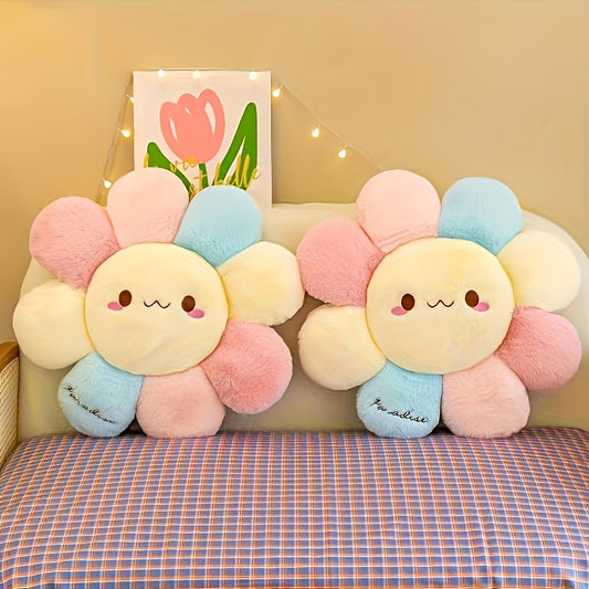 Sonnenblume - Buntes Kuschelkissen