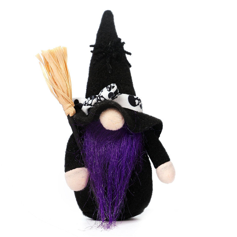 Mysteriöse Halloween Hexen-Gnom Puppe