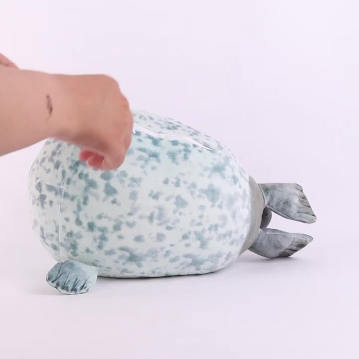 Kuscheliger Blob-Robbenkissen mit 4 Baby-Robben
