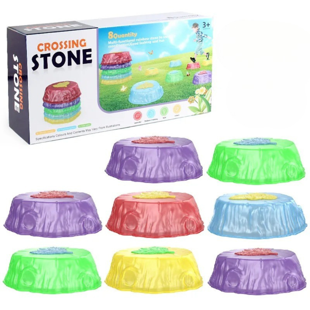 Crossing stones - springen & balancieren - leuchtende balance-steine