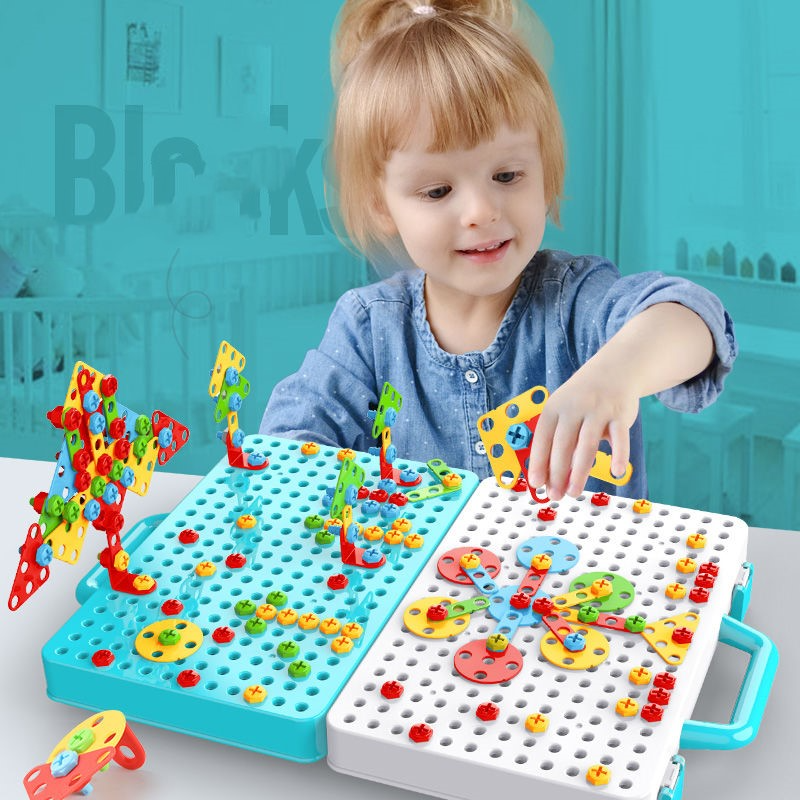 Puzzle Toolbox - schrauben & gestalten - dino-bauspielzeug
