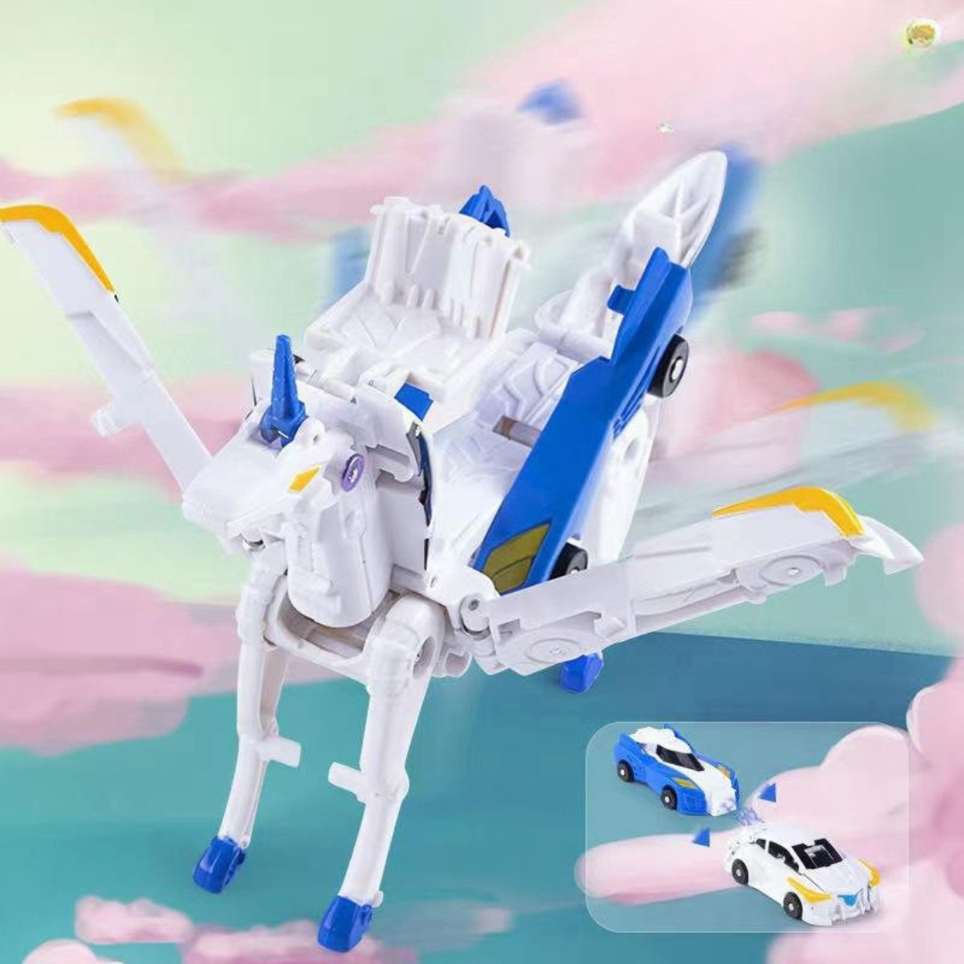 Magnetische einhorn verwandlungsautos