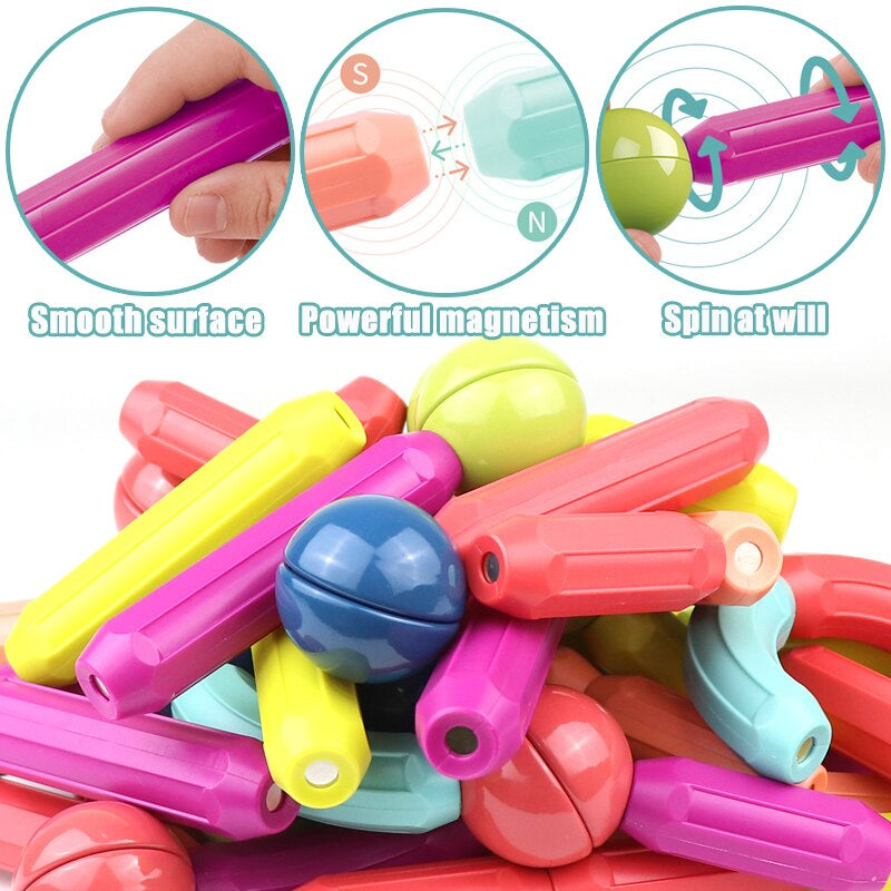 Magnet toys - kreativität entwickeln - magnetische stäbe
