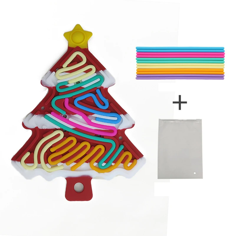 Xmas Tree fidget toy - kompakt, weihnachtlich & lustig - silikon stresslöser weihnachtsbaum