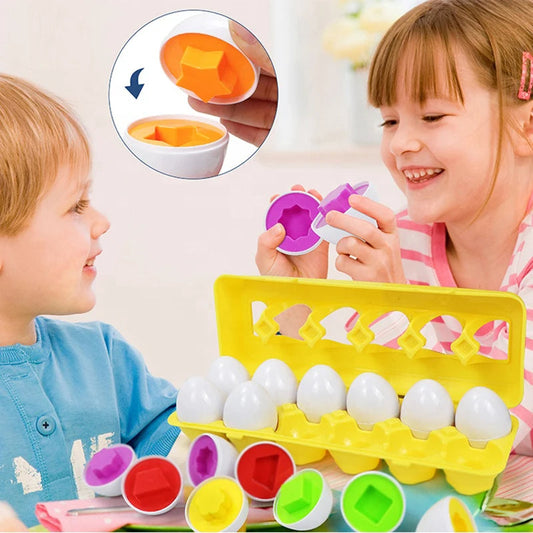 Montessori formen und farben eier