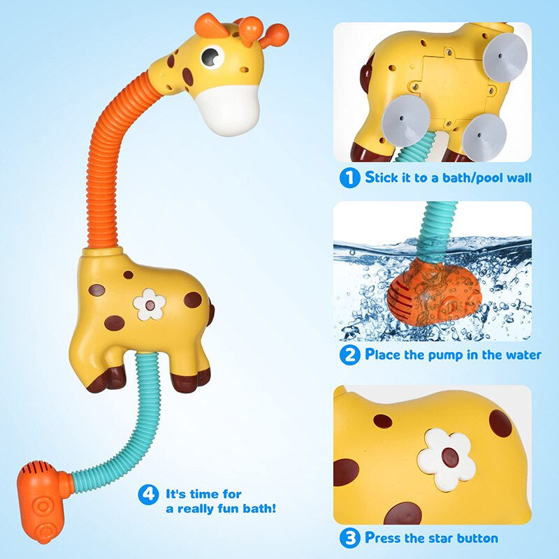 Bath Giraffe - giraffenspritzspaß - duschkopf für die badewanne