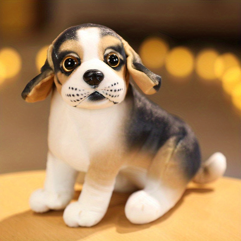Realistische Hund Plüschfigur
