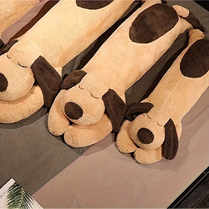 Schlafender kuschelhund plüsch spielzeug