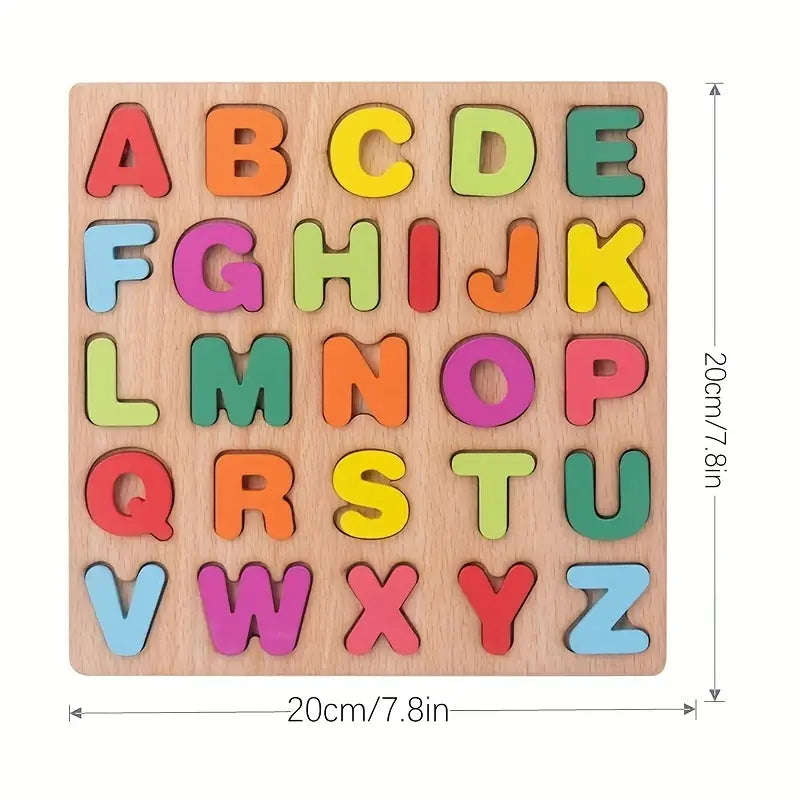 Fördern Sie das Lernen Ihres Kindes mit Alphabet-Matching-Holzpuzzles