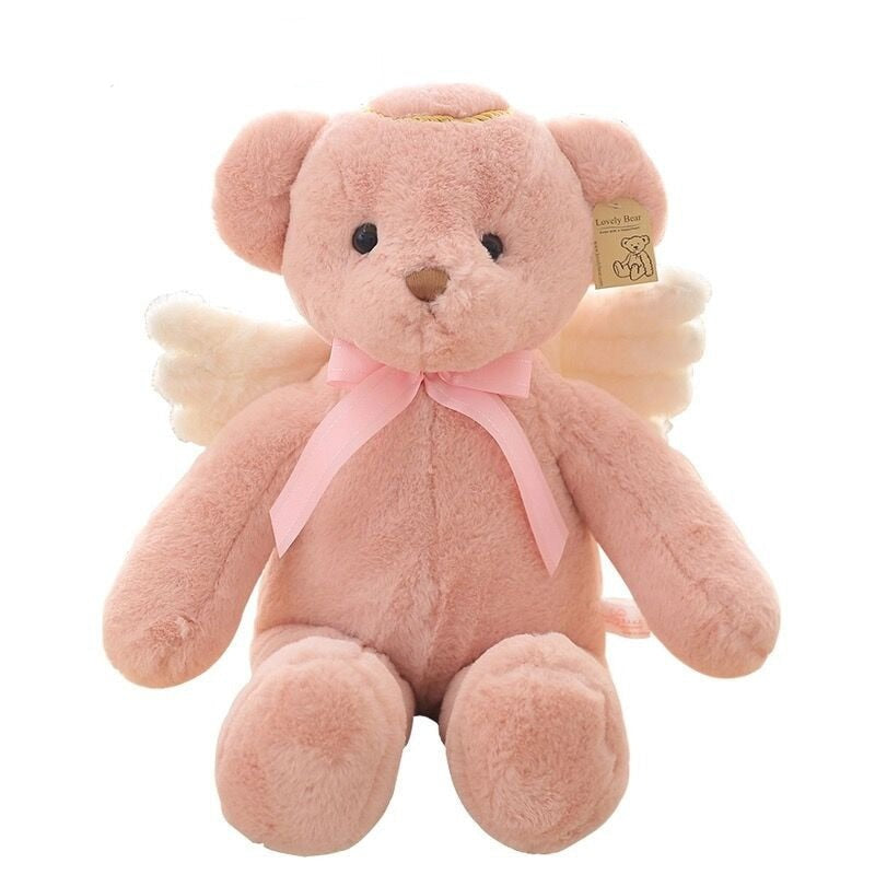 Kawaii Angel Wing Teddy Bears cream white Stuffed Animals - Plushie Depot
