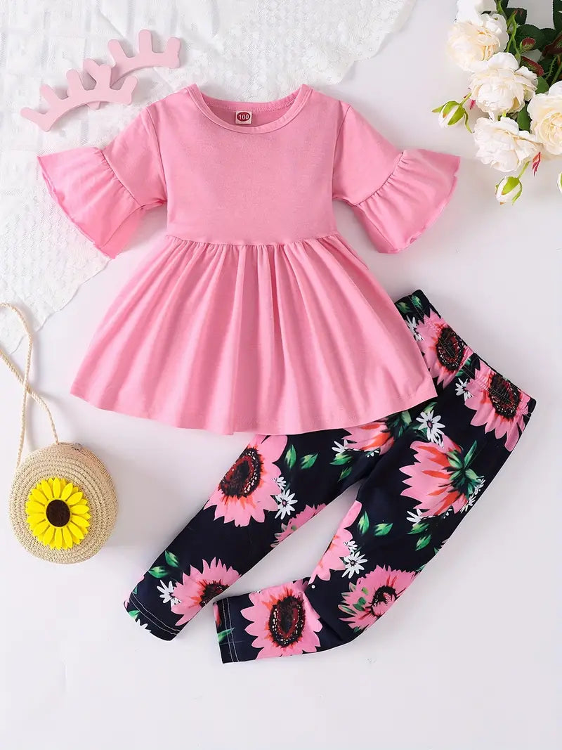 Beatrix - Kleinkind Mädchen Sonnenblumen Playsuit