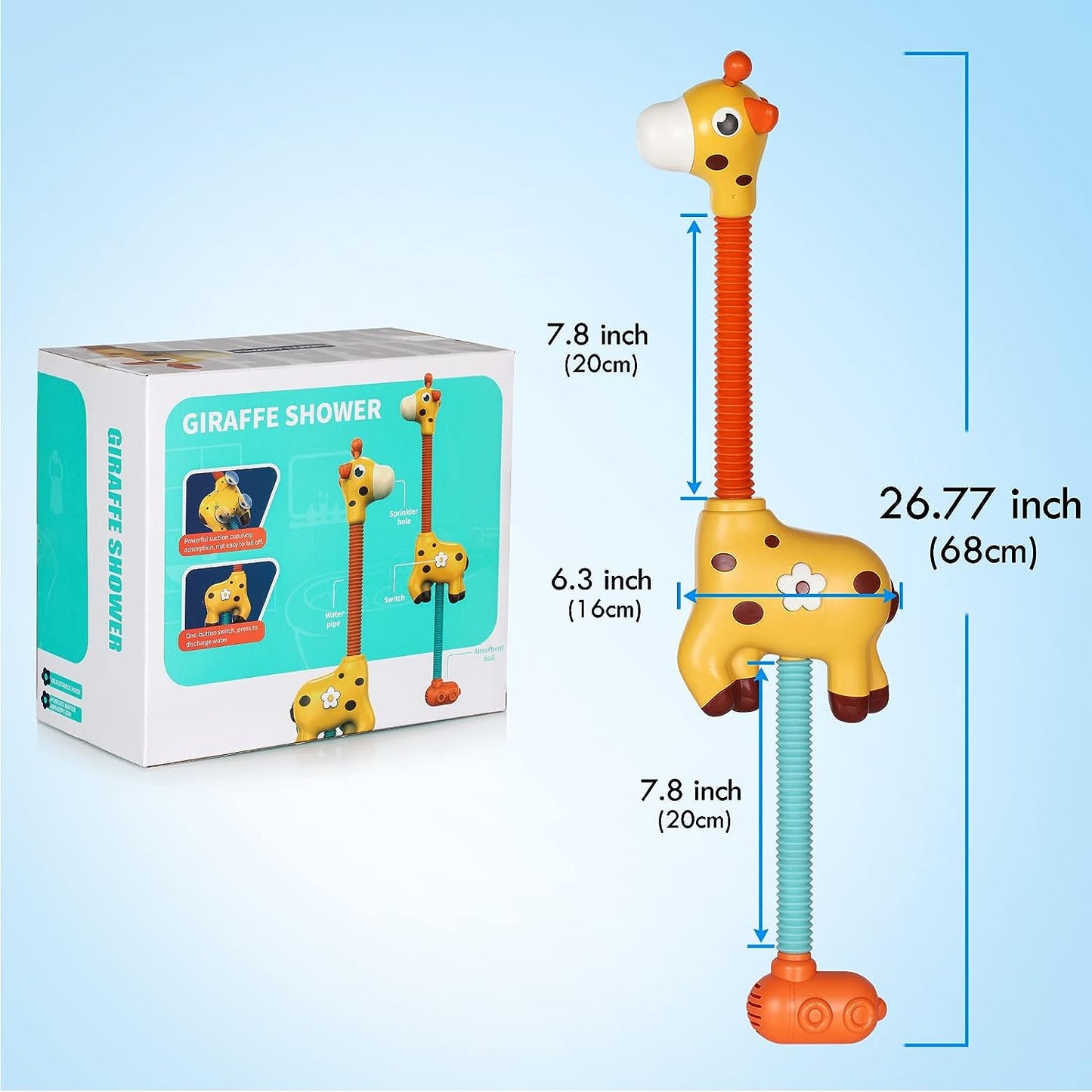Bath Giraffe - giraffenspritzspaß - duschkopf für die badewanne