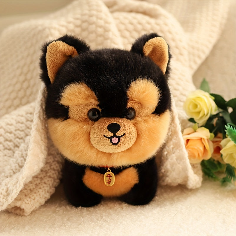 Niedlicher Flauschi Corgi Plüschhund