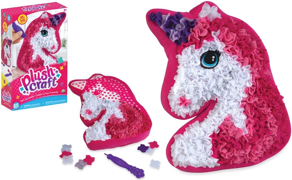 DIY Pillow - flauschiger spaß - plüsch-einhorn-kissen
