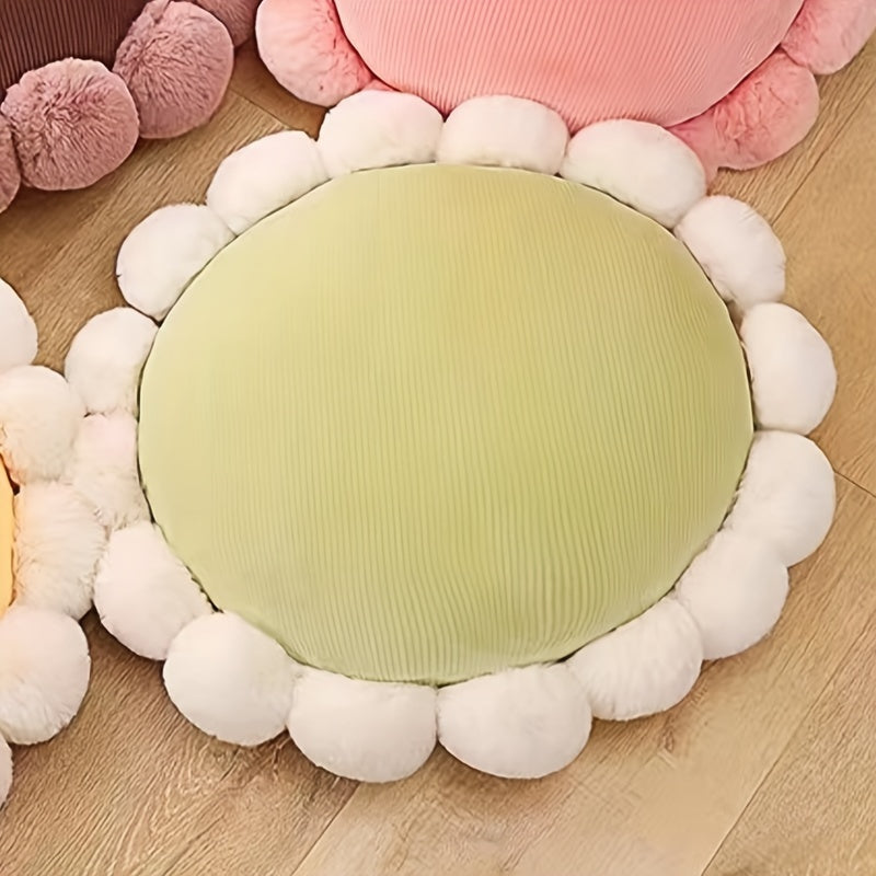 Plüschkissen mit Kaninchenplüsch