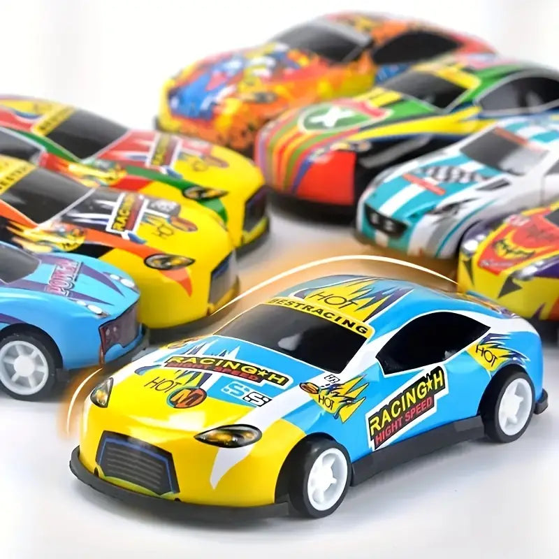 50 Mini Alu-Autos mit Box - Kinder-Spielzeug