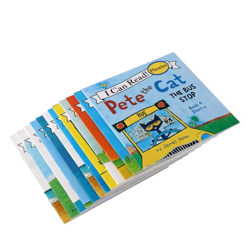 12-teilige Pete the Cat Lese-Serie - Natürliche Rechtschreibbücher!