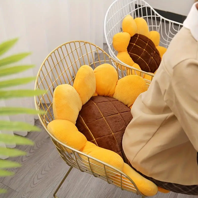 Sonnenblumenkissen Wohnzimmer Sofa Dekoration
