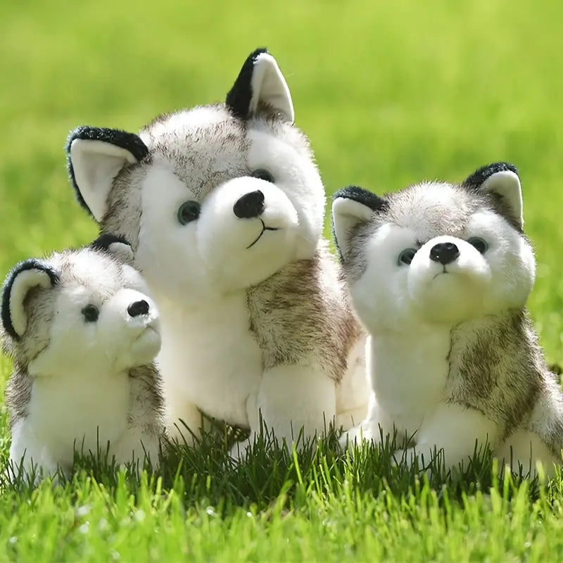 Lebensechte Niedliche Husky Hunde Plüschtiere
