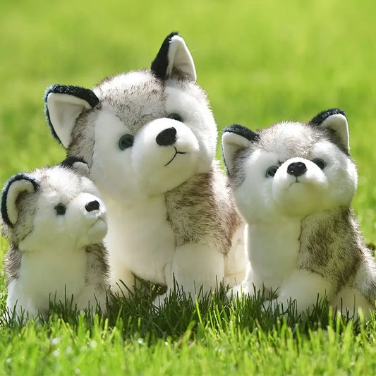 Lebensechte Niedliche Husky Hunde Plüschtiere