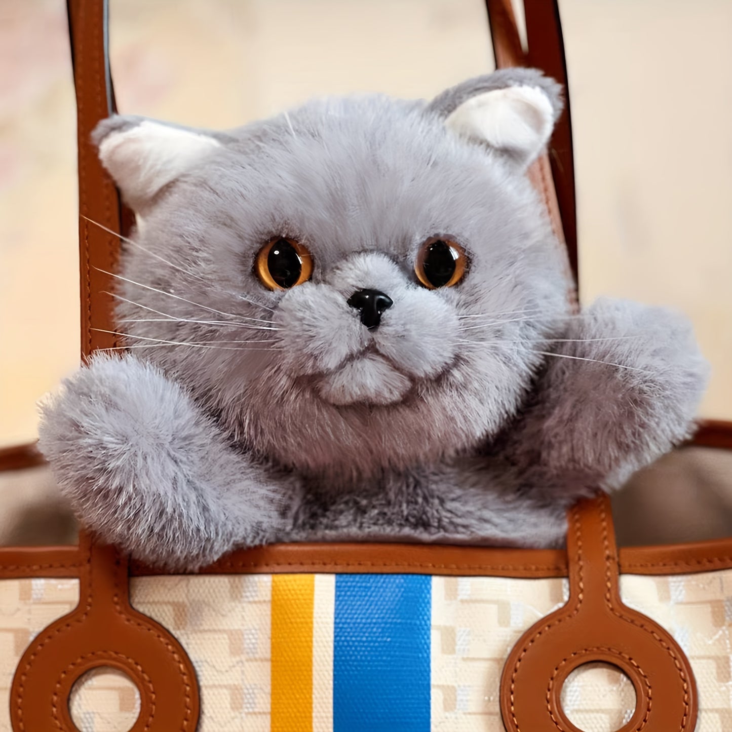 Chongker Rucksack - Realistische Plüschkatze