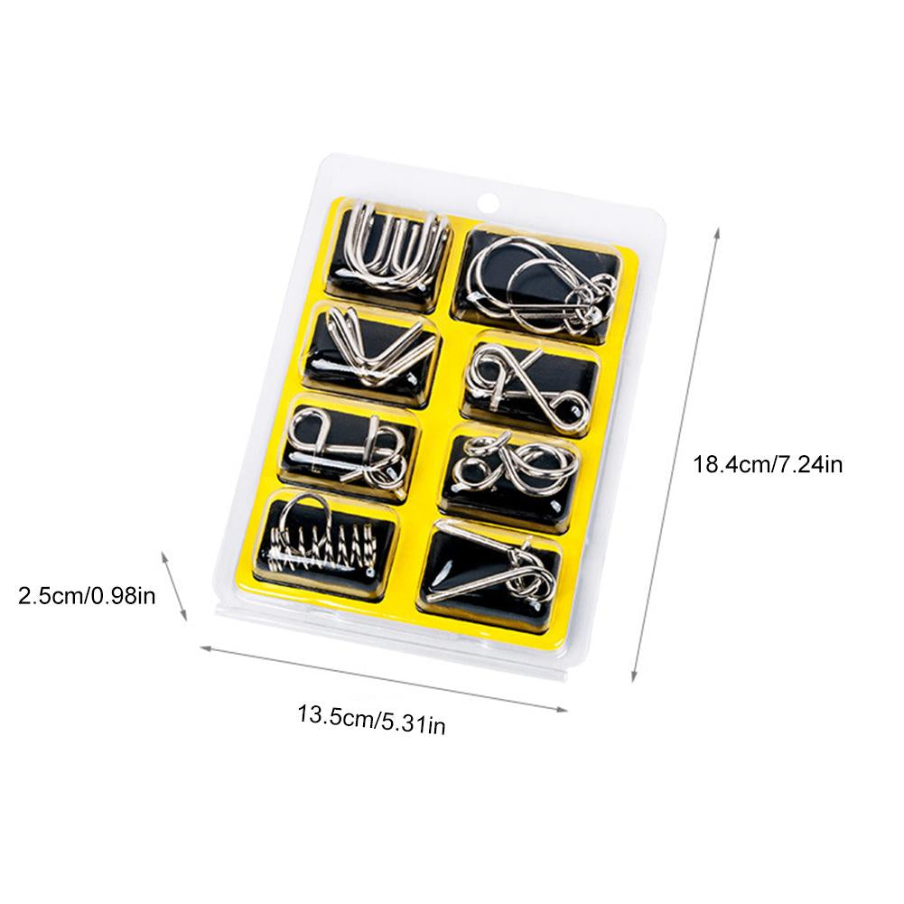 Metall Puzzle Ring Set - metall-puzzle-spaß - puzzle-ringe