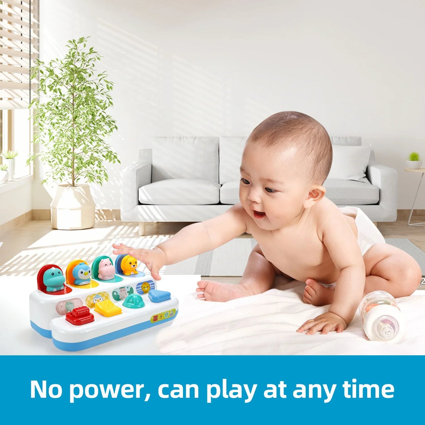Baby button toy - plopp-spaß - babyspielzeug