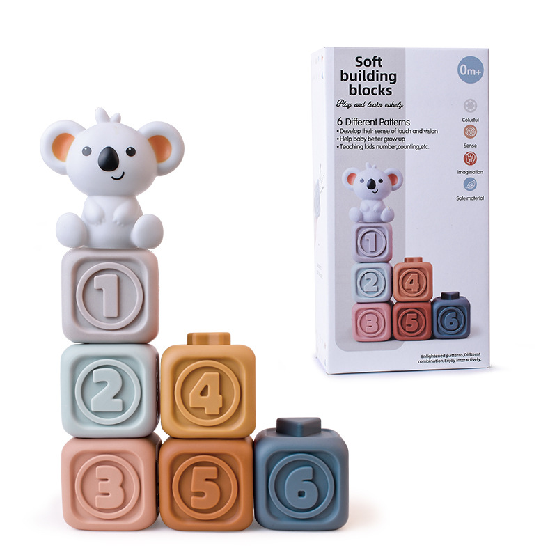 Koala cubes - zahnfreundlicher turm - zahnungsspielzeug