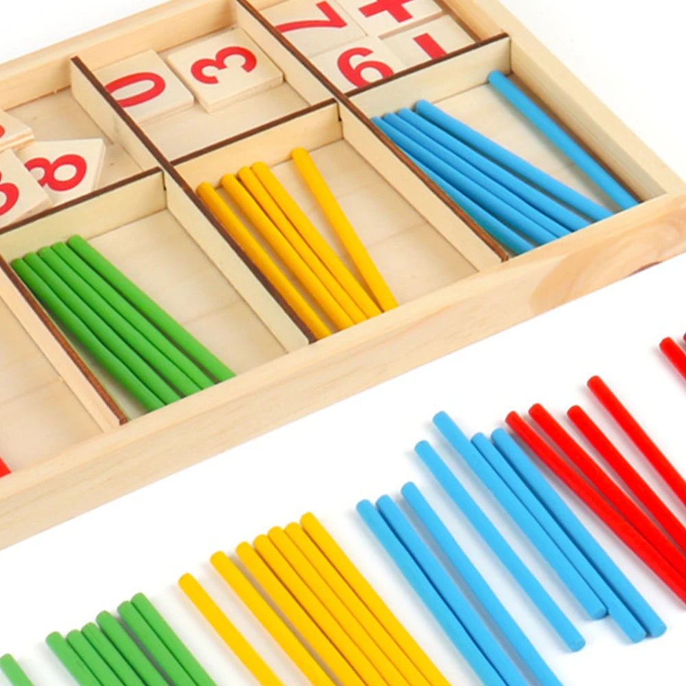 Montessori mathe sticks zum rechnen lernen