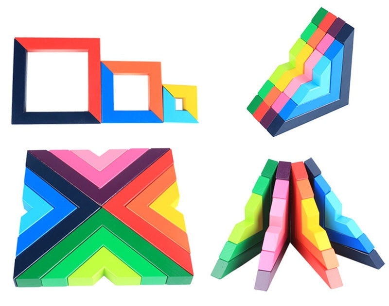 Woods - regenbogenspab stapelspiel