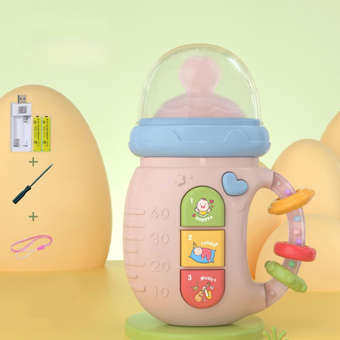 Musikalischer baby schnuller mit beibring und rasseln