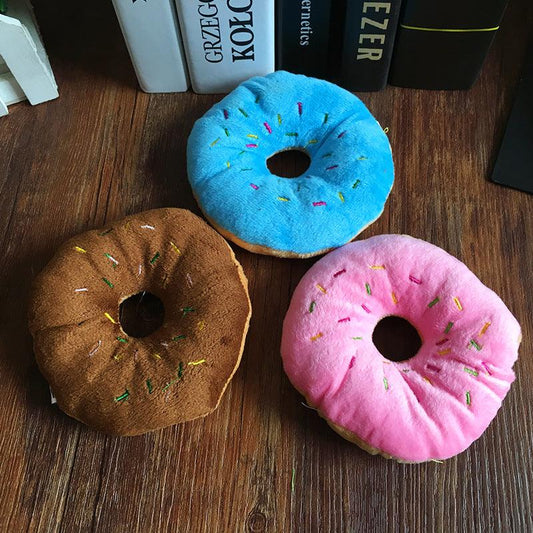 Süßes Donut-Kuschelspielzeug für Haustiere