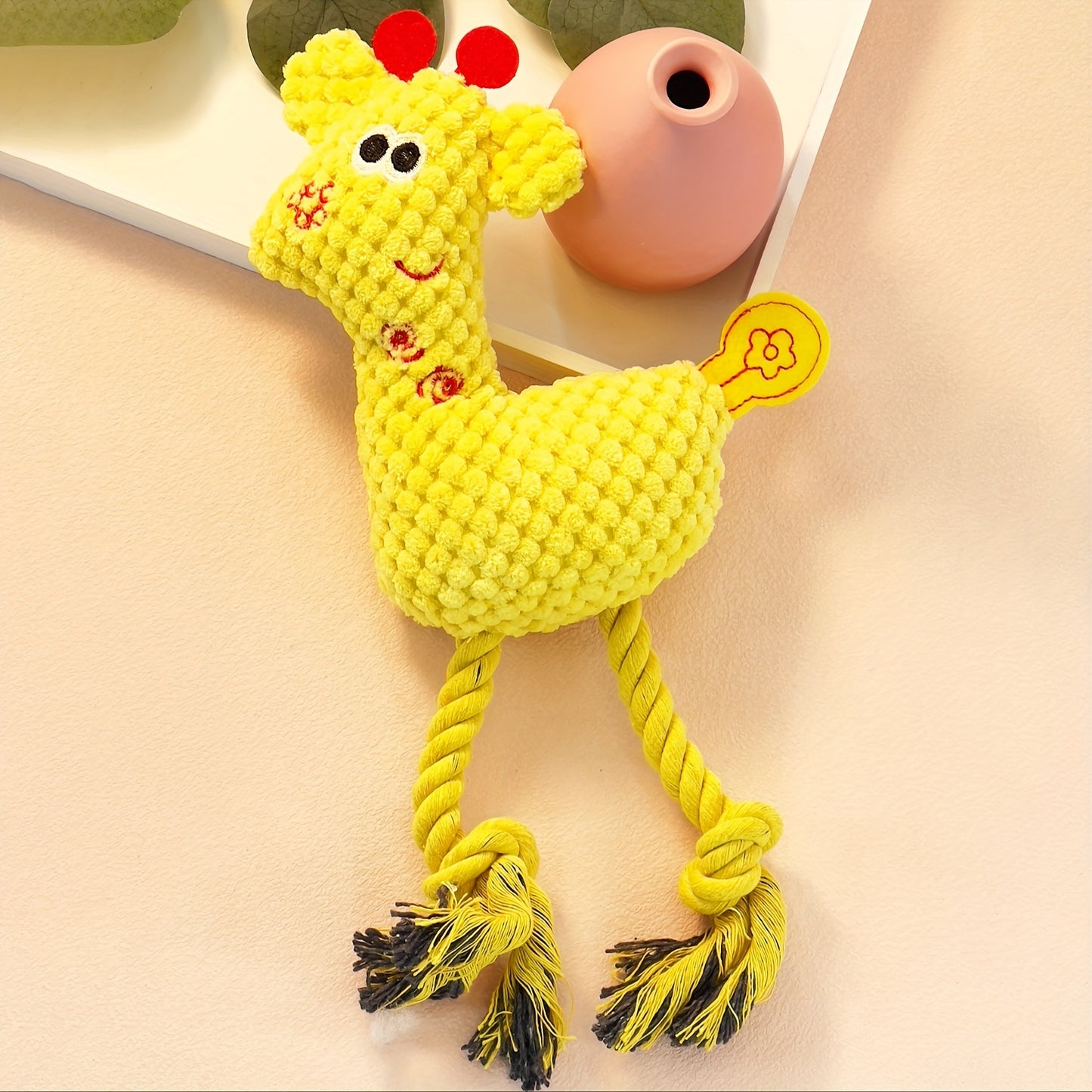 Flamingo Plüschspielzeug mit Seil