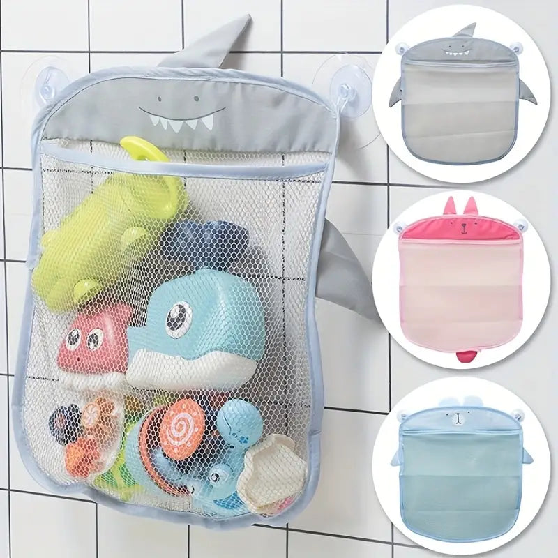Kinder-Badezimmerorganisation mit Cartoon-Gittertasche